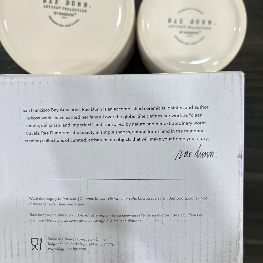 NWT Rae Dunn Guac and Salsa Bowl Set - Picture 5 of 5